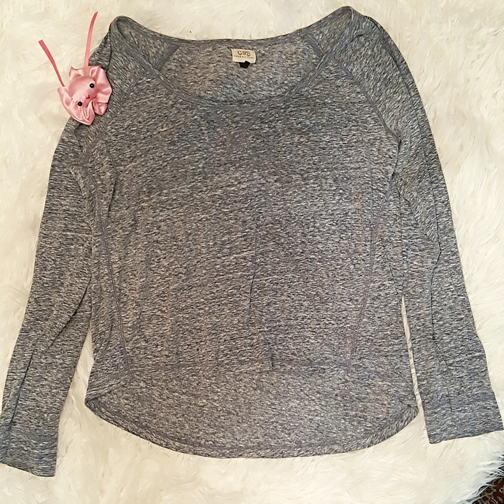 Blue marbled long sleeve